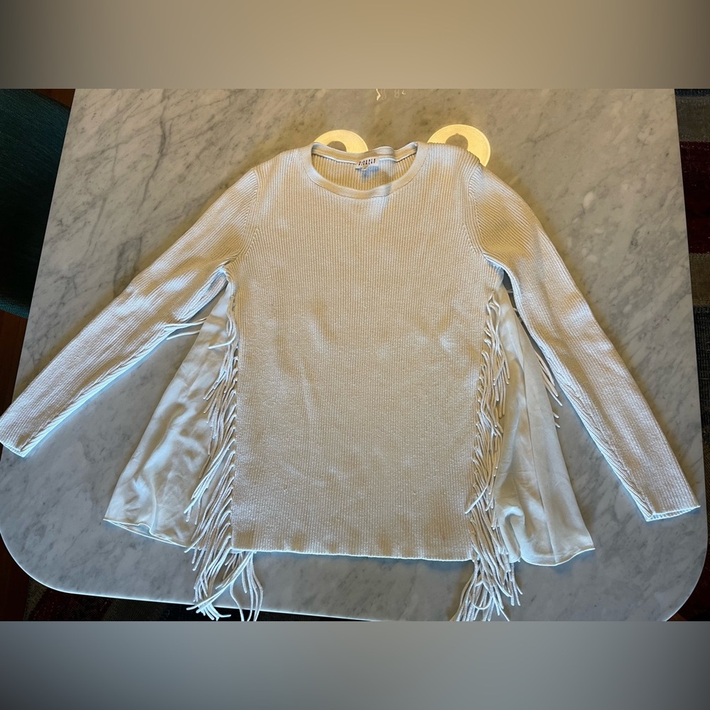 Claudie Pierlot Lace French Sweater sz1 small “à franges” country chic